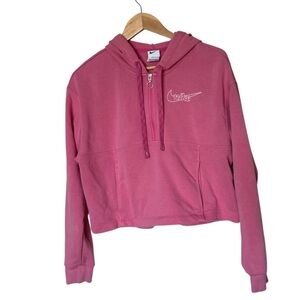 Nike Running Dri-Fit Quarter Zip Hoodie Pink XS
